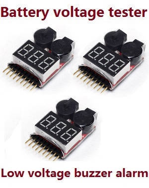 Wltoys XK A160 RC Airplanes Helicopter spare parts todayrc toys listing lipo battery voltage tester low voltage buzzer alarm (1-8s) 3pcs