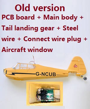 Wltoys XK A160 RC Airplanes Helicopter spare parts todayrc toys listing Old version PCB board + main body + tail landing gear + steel wire + connect wire plug + aircraft window (Assembled)