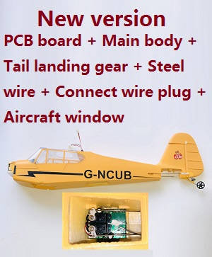 Wltoys XK A160 RC Airplanes Helicopter spare parts todayrc toys listing New version PCB board + main body + tail landing gear + steel wire + connect wire plug + aircraft window (Assembled)