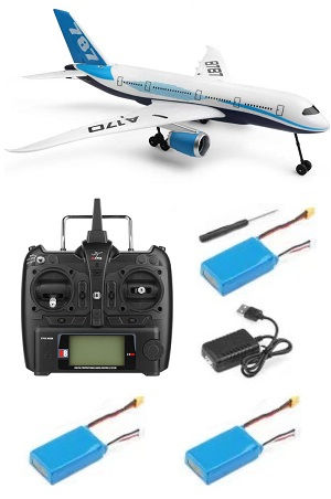 Wltoys XK A170 RC airplane with 3 battery RTF