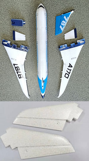 Wltoys XK A170 B787 RC Airplanes Aircraft spare parts main body, main wing, horizental and vertical wing foam group