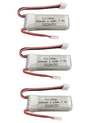 Wltoys XK A180 RC Airplanes Helicopter spare parts todayrc toys listing 7.4V 300mAh battery 3pcs