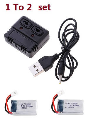 Wltoys XK A200 RC Airplanes Helicopter spare parts todayrc toys listing 1 to 2 charger set + 2*3.7V 300mAh battery set