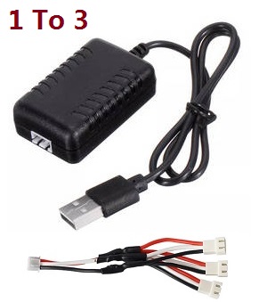 *** Today's deal *** 7.4V 1 to 3 charger wire + USB charger wire