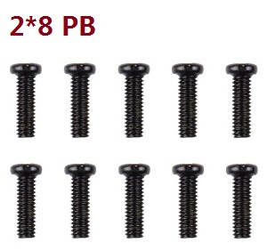 Wltoys A242 RC Car spare parts todayrc toys listing A202-13 cross recessed pan head tapping screw M2*8PB