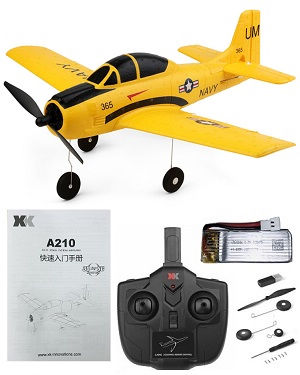 Wltoys XK A210 RC airplane with 1 battery RTF