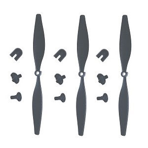 Wltoys XK A210 T28 UM 365 NAVY RC Airplanes Aircraft spare parts main blade + fixed seat + cap (Black) 3sets