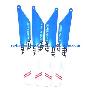 Flame Strike FXD A68690 helicopter spare parts todayrc toys listing main blades (2x upper + 2x lower) blue color