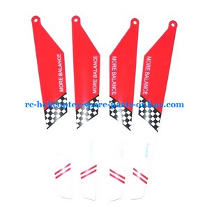 Flame Strike FXD A68690 helicopter spare parts todayrc toys listing main blades (2x upper + 2x lower) red color