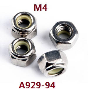 Wltoys A929 RC Car spare parts todayrc toys listing M4 nuts A929-94 - Click Image to Close