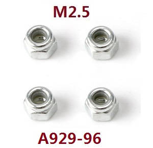 Wltoys A929 RC Car spare parts todayrc toys listing M2.5 nuts A929-96 - Click Image to Close