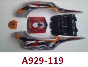 Wltoys A929 RC Car spare parts todayrc toys listing red car shell A929-119