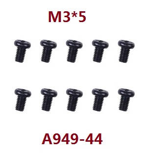 Wltoys A949 Wltoys 184012 XKS WL Tech XK RC Car spare parts todayrc toys listing screws M3*5 A949-44