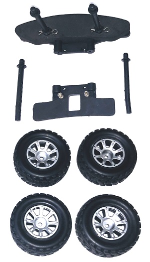 Wltoys A949 RC Car spare parts todayrc toys listing tires 4pcs + front and rear crash board and car shell colum set