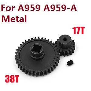 Wltoys A959 A959-A A959-B RC Car spare parts todayrc toys listing Reduction gear + motor gear (Metal) for A959 A959-A