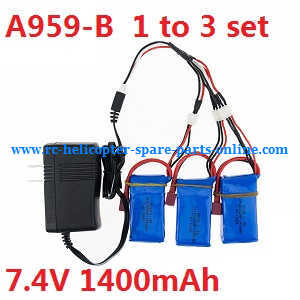 Wltoys A959 A959-A A959-B RC Car spare parts todayrc toys listing 1 to 3 charger set for A959-B