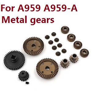 Wltoys A959 A959-A A959-B RC Car spare parts todayrc toys listing total gear set (Metal) for A959 A959-A