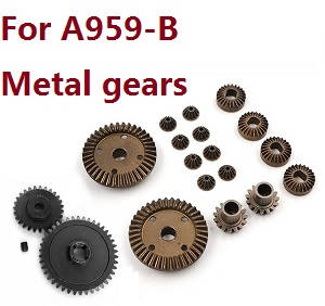 Wltoys A959 A959-A A959-B RC Car spare parts todayrc toys listing total gear set (Metal) for A959-B