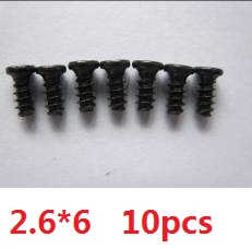 Wltoys A959 A959-A A959-B RC Car spare parts todayrc toys listing screws 2.6*6 10pcs