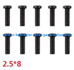 Wltoys A959 A959-A A959-B RC Car spare parts todayrc toys listing screws M2.5*8 10pcs A949-40 - Click Image to Close