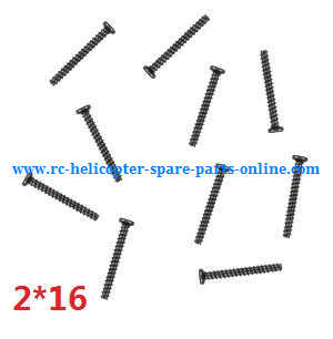 Wltoys A959 A959-A A959-B RC Car spare parts todayrc toys listing screws 2*16 10pcs - Click Image to Close