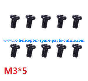 Wltoys A959 A959-A A959-B RC Car spare parts todayrc toys listing screws M3*5 10pcs - Click Image to Close