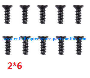 Wltoys A959 A959-A A959-B RC Car spare parts todayrc toys listing screws 2*6 10pcs - Click Image to Close