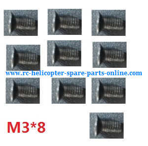 Wltoys A959 A959-A A959-B RC Car spare parts todayrc toys listing screws 3*8 10pcs - Click Image to Close