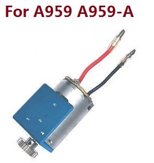 Wltoys A959 A959-A A959-B RC Car spare parts todayrc toys listing 390 main motor with fixed metal board and driven gear (For A959 A959-A)