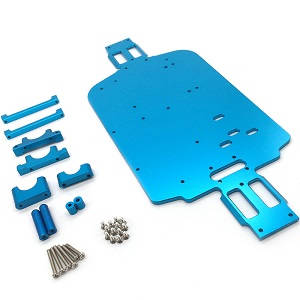 Wltoys A959 A959-A A959-B RC Car spare parts todayrc toys listing alloy aluminum bottom board with metal small fixed parts (Upgrade to metal)