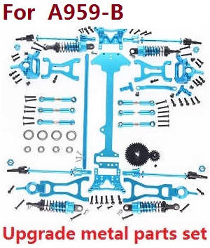 Wltoys A959 A959-A A959-B RC Car spare parts todayrc toys listing upgrade metal parts set (For A959-B)