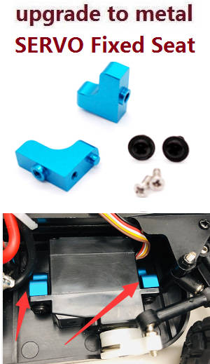 Wltoys A959 A959-A A959-B RC Car spare parts todayrc toys listing SERVO fixed seat (upgrade to metal)