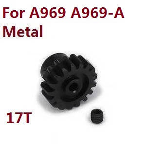 Wltoys A969 A969-A A969-B RC Car spare parts todayrc toys listing motor gear (Metal) for A969 A969-A - Click Image to Close
