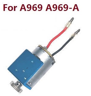 Wltoys A969 A969-A A969-B RC Car spare parts todayrc toys listing 390 main motor with motor gear and fixed board (For A969 A969-A)