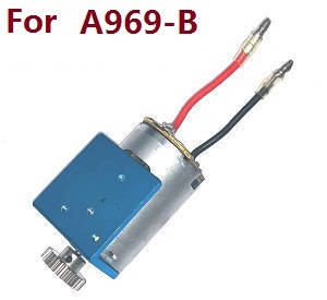 Wltoys A969 A969-A A969-B RC Car spare parts todayrc toys listing 540 main motor with motor gear and fixed board (For A969-B)