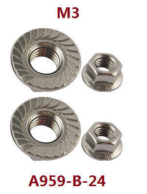 Wltoys A969 A969-A A969-B RC Car spare parts todayrc toys listing M3 flange nuts for fixed the wheels A959-B-24
