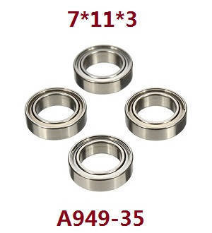 Wltoys A969 A969-A A969-B RC Car spare parts todayrc toys listing bearing 7*11*3 A949-35 - Click Image to Close