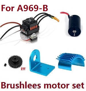 Wltoys A969 A969-A A969-B RC Car spare parts todayrc toys listing Brushless motor set for A969-B