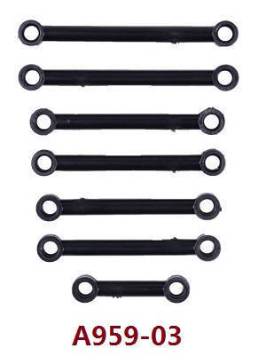 Wltoys A969 A969-A A969-B RC Car spare parts todayrc toys listing steering connect rods and servo rod set A959-03