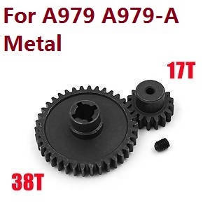Wltoys A979 A979-A A979-B RC Car spare parts todayrc toys listing reduction gear + motor gear (Metal) for A979 A979-A