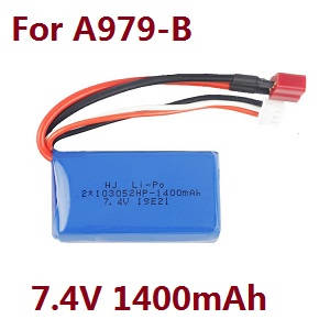 Wltoys A979 A979-A A979-B RC Car spare parts todayrc toys listing 7.4V 1400mAh battery (For A979-B) - Click Image to Close