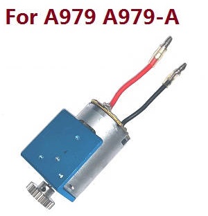 Wltoys A979 A979-A A979-B RC Car spare parts todayrc toys listing 390 main motor with motor gear and fixed board (For A979-A & A979) - Click Image to Close