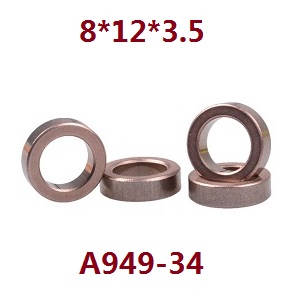 Wltoys A979 A979-A A979-B RC Car spare parts todayrc toys listing bearing 8*12*3.5 A949-34 - Click Image to Close