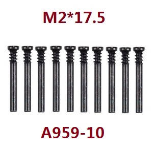 Wltoys A979 A979-A A979-B RC Car spare parts todayrc toys listing screws M2*17.5 A959-10 - Click Image to Close