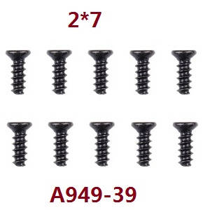 Wltoys A979 A979-A A979-B RC Car spare parts todayrc toys listing screws 2*7 A949-39 - Click Image to Close