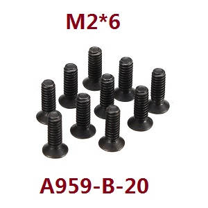 Wltoys A979 A979-A A979-B RC Car spare parts todayrc toys listing screws M2*6 A959-B-20