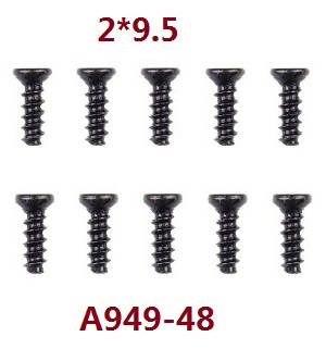Wltoys A979 A979-A A979-B RC Car spare parts todayrc toys listing screws 2*9.5 A949-48
