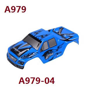 Wltoys A979 A979-A A979-B RC Car spare parts todayrc toys listing blue car shell A979-04