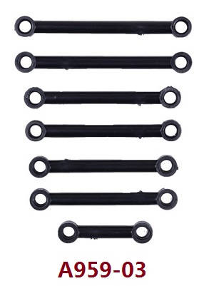 Wltoys A979 A979-A A979-B RC Car spare parts todayrc toys listing steering connect rods and servo rod set A959-03