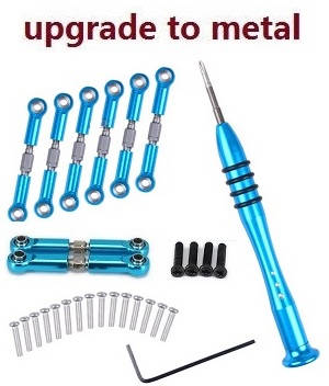 Wltoys A979 A979-A A979-B RC Car spare parts todayrc toys listing steering connect rods and servo rod set (Metal)